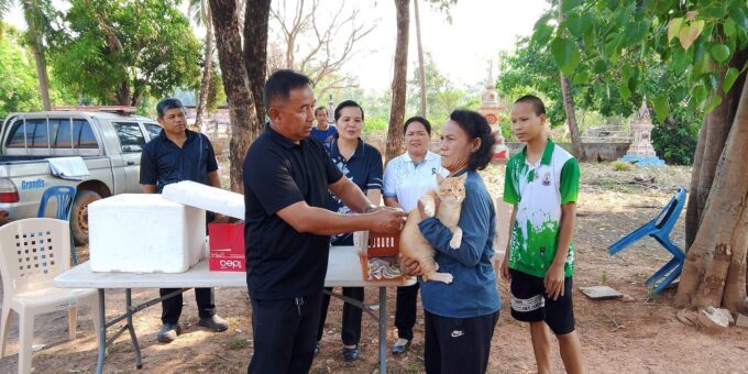 ์โครงการ รณรงค์ป้องกันโรคพิษสุนัขบ้า อบต.นาทราย
